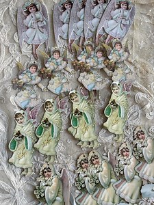 Vintage Angel Christmas Gift Tags, Antique Style Cardstock, Set of 20 - Etsy