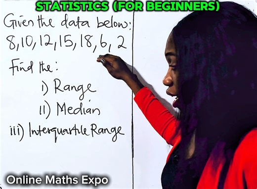 STATISTICS | Worked example for all beginners #mathviral #viralmaths #viralfacebookvideo #maths #Statistics #viralfypシforyoupage | Online Maths Expo