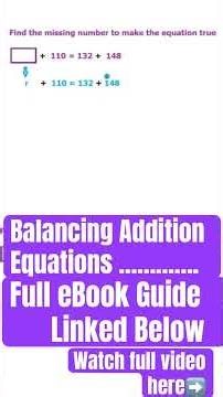 Balancing Addition Equations