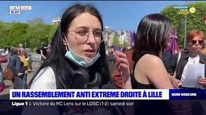 💬 "Je veux absolument pas que l'extrême droite arrive au pouvoir en France" Un rassemblement anti extrême droite s'est tenu samedi à Lille ⬇ | BFM Grand Lille