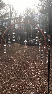 $43 This sculpture can go outside or inside and when the sun hits those crystal prisms rainbows will fly everywhere. Measures about 12 inches long. Ships for $15 BUT I always give a $15 gift to off sent shipping costs. Message me with code word 'Fairy/key43" | Twisted Copper Creations