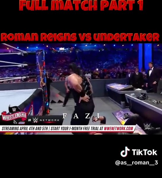 Roman Reigns vs Undertaker Full Match Analysis Part 1