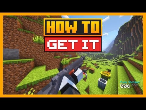HOW TO USE THE PUMP SHOTGUN IN MINECRAFT WITH JUST ENOUGH GUNS