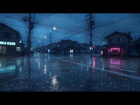 Tokyo After Midnight 🌙 Lofi Rain on a Cold Blue Night (for Sleep)