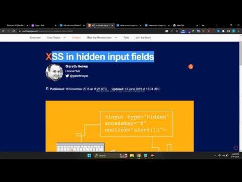 XSS on hidden input field || HackerOne || Bug Hunting