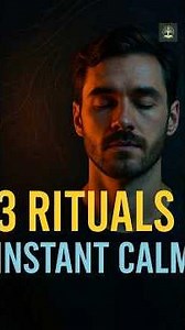 3 Rituals to Instantly Ground Your Mind #short #stoicism #rituals