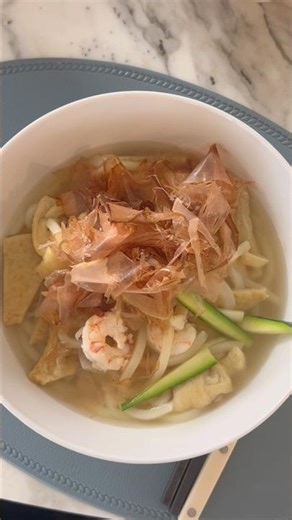 Quick Udon & Mini Tonkatsu 🍜 #food #shorts