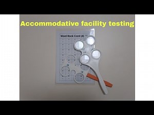 Accommodative facility testing | orthoptics evaluation |