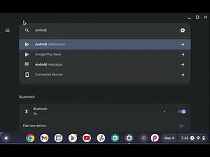How to open the ANDROID 9 settings on your chromebook