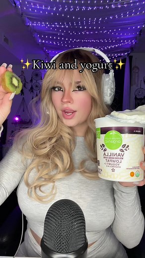 Eating Kiwi With Skin ASMR Sounds Video
