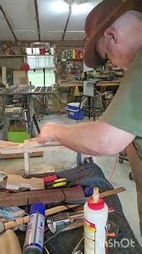 Installing the fretboard #acoustic #guitar #build #woodworking