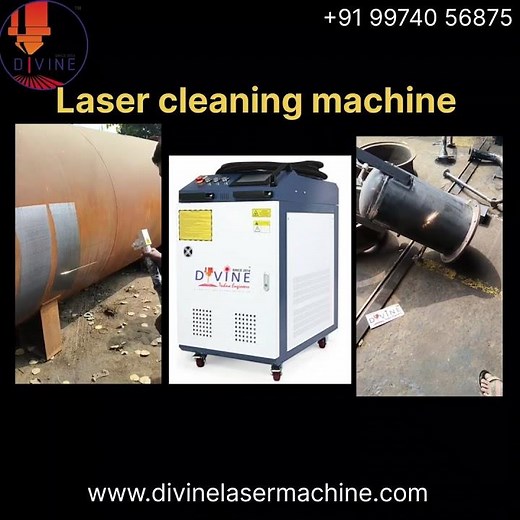 . "Powerful Laser Cleaning on Iron Pipe | Rust Remove in Fiber laser cleaning machine #cleaning