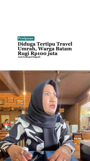gokepri on Instagram: "Harapan Amnah Fitriah Mona untuk menunaikan umrah pupus menjelang keberangkatan. Perempuan asal Batam itu dan keluarganya menduga menjadi korban penipuan travel umrah PT Altin Tour and Travel (Altintur). Uang Rp100 juta yang mereka setorkan tak berujung keberangkatan, juga belum kembali. Mona mendaftar umrah bersama empat anggota keluarganya setelah mendapat rekomendasi kerabat. Kerabat tersebut lebih dulu berangkat menggunakan jasa Altintur pada Juli 2025. Pengalaman itul