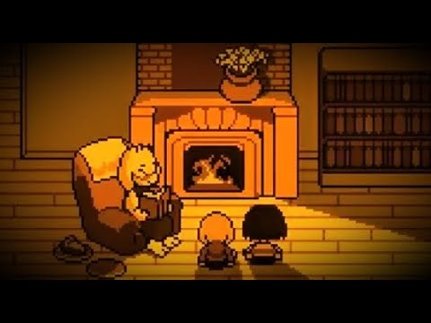 Undertale Home by a calming fireplace (2 hours)