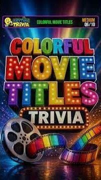 Colorful Movie Titles Trivia #Shorts