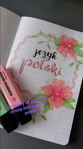 pomysły na pierwszą stronę zeszytu język polski 🇵🇱