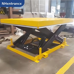 [Hot Item] Manual Hydraulic Lift Table with Electric Power Option and Heavy Duty Mobile Double Scissor Lift Table
