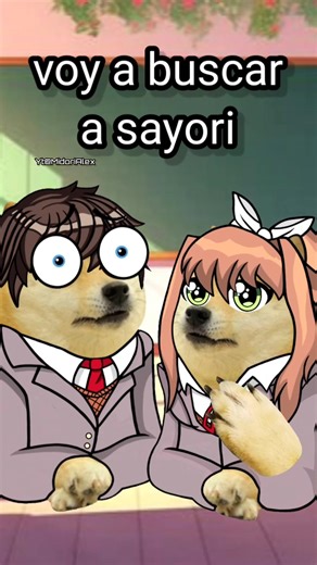 Monika or Sayori?🎀Doki Doki Literature Club Cheems-Parodia #ddlc #shorts