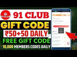 91 Club Gift Code - ₹20 Code Vs ₹5000 Code