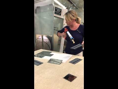 How to install antique mirror tiles for kitchen backsplash