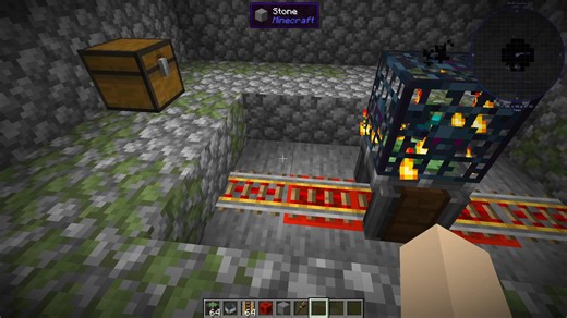 You can move spawners as parts of contraptions. This includes minecart contraptions, meaning they can be picked up and moved with ease to make the ultimate mob farm.