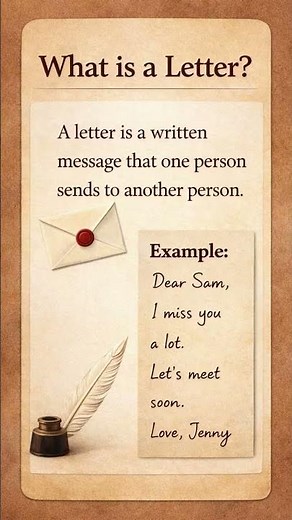 What is a Letter?Definition of a Letter