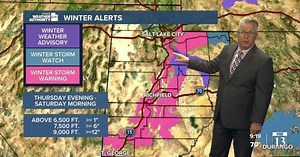 Timeline of cold front expected to finally bring 'winter' to Utah