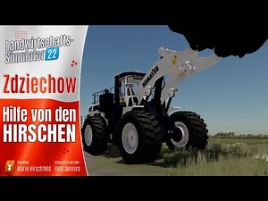 LS22 Zdziechow #23 / Hilfe von den Hirschen beim Streckenbau! / LS22 Map Multiplayer