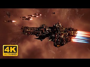Adeptus Mechanicus vs Craftworld Aeldari - Skalgrim Mod - 4K Quality - Battlefleet Gothic Armada 2