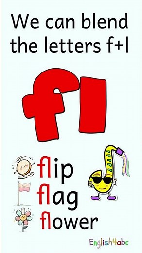Consonant Blend FL | flip, flag, flower | Phonics for Kids!