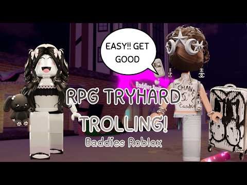 TROLLING AS AN RPG TRYHARD IN BADDIES ROBLOX!