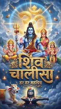 शिव चालीसा | Shiv Chalisa with Lyrics | ॐ नमः शिवाय | Mahadev Bhajan #bhakti #shivchalisa #shiv