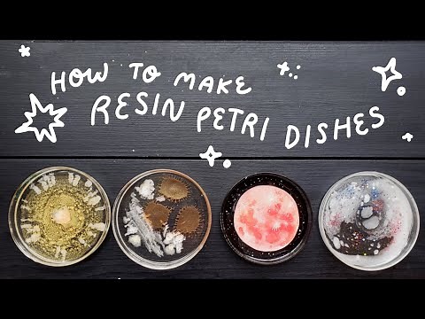how to make resin petri dishes ~ an art project that is also a cool science experiment!