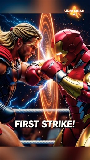 Thor vs Iron Man – The Lightning Punch That Ended Everything! ⚡🤖🥊