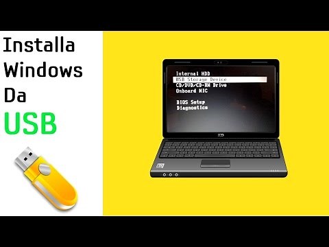 Come installare windows da usb