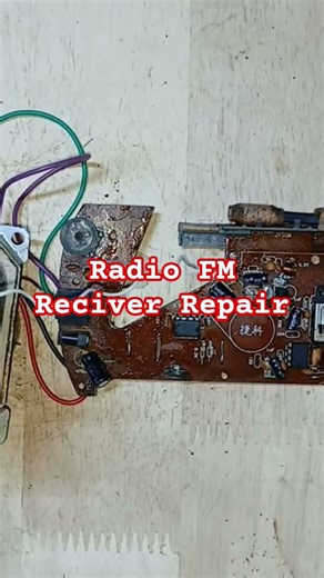 Radio Fm Reciver Repair #repair #sound #retro #vintage #homemaderadio #diyelectronics #upcycling