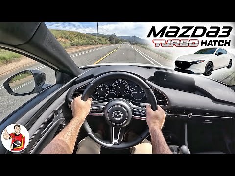 The 2023 Mazda3 Turbo Hatch Puts a Premium on Ride + Handling (POV Drive Review)