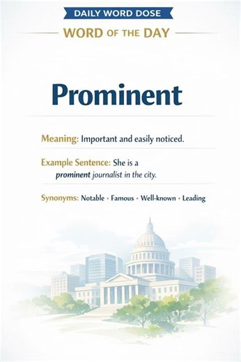 Boost Your Vocabulary in 15 Sec! “Prominent” Explained 💡📚