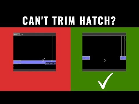 AutoCAD Tricks to Trim Hatches - Cannot Trim Hatch? WATCH THIS