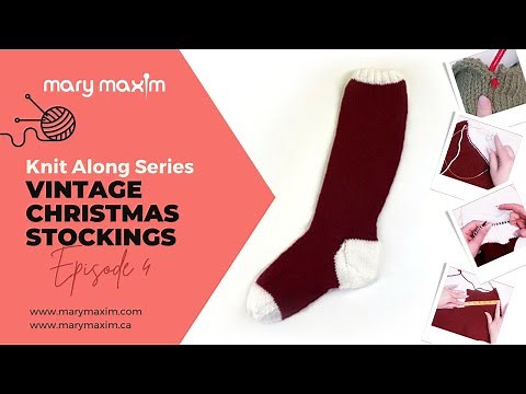Vintage Christmas Stocking Final Tutorial | Knit Along