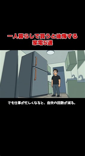 一人暮らしで大きすぎる冷蔵庫を買うと後悔する