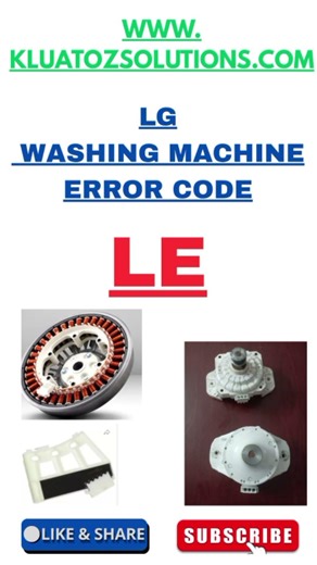LE error lg washing machine