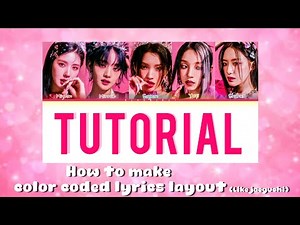 How to make color coded lyrics layout (like jaeguchi)