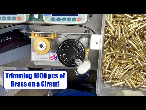 1000 Rifle Cases in 34 Minutes? Watch the Giraud Case Brass Trimmer Work Its Magic!