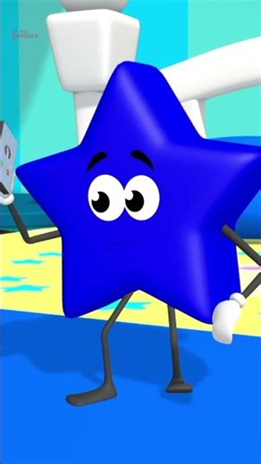 Five Little Shapes #shorts #nurseryrhymes #shapes #shapessong #kidslearning