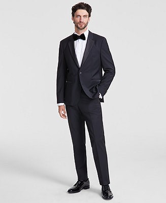 HUGO by Hugo Boss Men's Modern-Fit Wool Blend Black Tuxedo Suit Separates  - Macy's