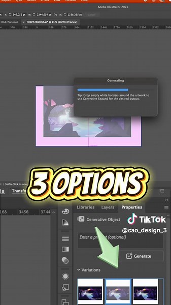 🚀 Artwork nhỏ quá? Đừng lo! Với Generative Expand trong Illustrator 2025, thiết kế của bạn sẽ được mở rộng mượt mà chỉ trong vài giây ✨ #AI2025 #IllustratorTips #GenerativeExpand #DesignTips #HocDesignVuiVe #SinhVienDesign #CtrlZtoFinal #DesignerLife #TikTokTrend #CáoDesign #GraphicDesigner #DesignForFun #SinhVienDesign #DesignForFun #CáoDesign #StudentVibes #Graphicdesigner #CtrlZtoFinal #DesignerLife #TikTokTrend #xuhuong #xuhuongthietke2025