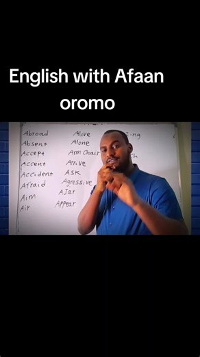 English with Afaan Oromo: Engaging Learning with Teacher Nuradin