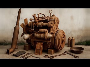 Restoration YANMAR YM2310 Tractor Engine | From Severe Damage to Running Strong