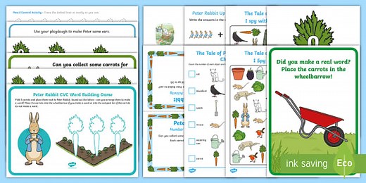 EYFS Top 10 The Tale of Peter Rabbit Activity Pack